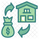 Refinancing Mortgage Asset Icon
