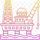 Petroleo Plataforma Energia Ícone