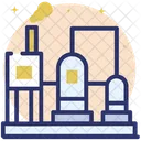 Refinery Station Waste Oil Treatment Oil Plant Icon