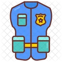 Reflective police vest  Icon