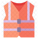 Reflective Vest Safety Life Jacket Icon