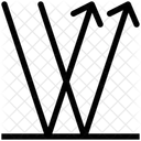 Reflektieren Pfeile Diagramm Symbol