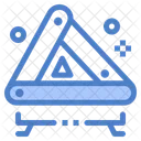 Reflektierendes Warndreieck Verkehrssicherheit Zeichen Symbol