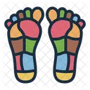 Reflexologia Podologia Terapia Ícone