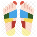 Reflexology Healthcare And Medical Wellness Icon