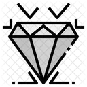 Refraccion Gemologia Diamante Icono