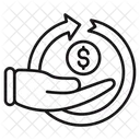 Refresh Dollar Hand Icon