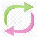 Refresh curve arrow icon  Icon