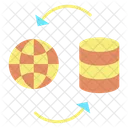 Irefresh Globe And Server Refresh Global Database Reload Global Server Icon