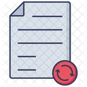 Refresh Page Document Data Icon