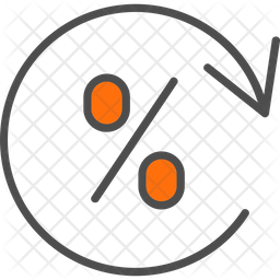 Refresh Rate Icon - Download in Colored Outline Style