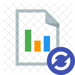 Refresh Report Paper  Icon