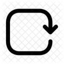 Refresh Square Right Arrow Navigation Navigate Icon