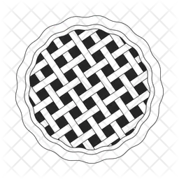 Refreshing summer pie crust top view  Icon