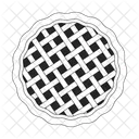 Refreshing summer pie crust top view  Icon