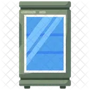 Refrigerador De Exibicao Refrigerador De Vidro Refrigerador Eletrico Ícone