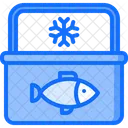 Refrigerador De Pescado Pescado Congelado Congelado Icono