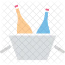Seau Refroidisseur Seau A Champagne Bouteille De Vin Icon