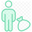 Refugees Duotone Line Icon Icon