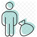 Refugies Couleur Ombre Thinline Icon Icon