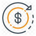 Refund Cashback Coin Icon