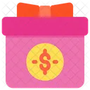 Dinero Regalo Caja Icon