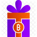 Regalo bitcoin  Icono