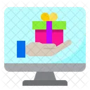 Regalo de computadora  Icono