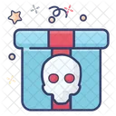 Regalo De Halloween Regalo De Calavera Regalo Aterrador Icono