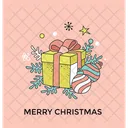 Regalo Caja Navidad Icono