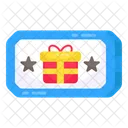 Regalo Movil Regalo En Linea Recompensa En Linea Icono