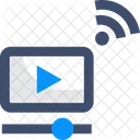 Videos Visionnage De Videos En Ligne Streaming Video Icône