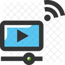 Videos Visionnage De Videos En Ligne Streaming Video Icône