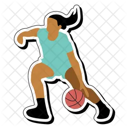 Regatear baloncesto  Icono