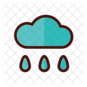 Regen Wolke Regnet Symbol