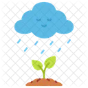 Okologie Regen Baum Icon