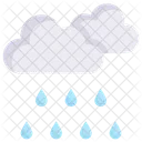 Regen Wolke Regnet Symbol