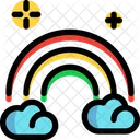 Regenbogen Wolke Himmel Symbol