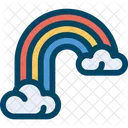 Regenbogen Wolke Wetter Icon