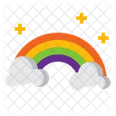 Ich Regenbogen Regenbogen Wolke Icon