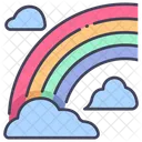 Regenbogen Hell Himmel Symbol