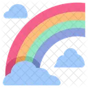 Regenbogen Hell Himmel Symbol