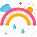 Ein Regenbogen Icon