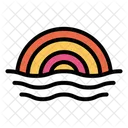 Meer Ozean Regenbogen Icon