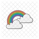 Regenbogen Wolke Wetter Symbol