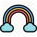 Regenbogen Wolke Prognose Symbol