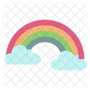 Regenbogen Wolke Stolz Icon