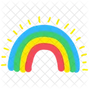 Susser Regenbogen Regenbogen Bunt Symbol