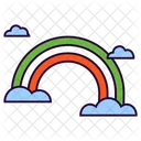 Regenbogen Wolke Regen Icon