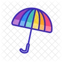 Regenbogenschirm Regenschirm Regenbogen Symbol